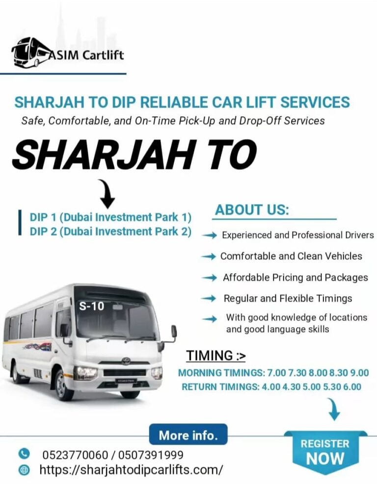 Sharjah to DIP Carlift